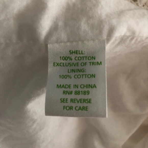 Lilly Pulitzer white cotton crochet like lined dress size 4 - Picture 8 of 8